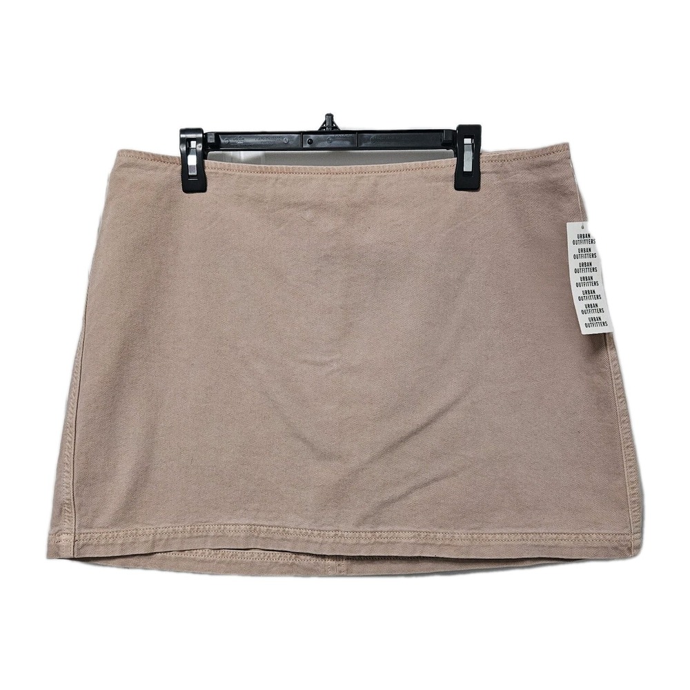 BDG Mini Skirt Women XL Rose Urban Outfitters Denim Back Zip A-Line Retro NWT